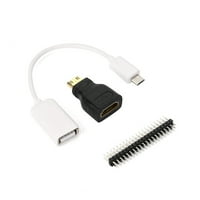 Računarski audio preklopnik + to muški muški PI Ženski Micro HDMI USB Go + na USB mini-HDMI HDMI