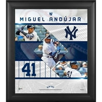 Miguel Andujar New York Yankees uokvirene 15 17 kolaž za šivene zvezde