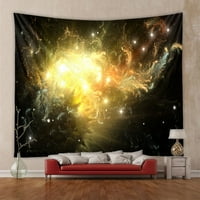 Nordic Universe Moon Crna rupa zid vešanje tapiserije pokrivač za dekor za kućni dekor