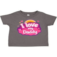 Inktastic volim moju tatu djevojke poklon majicu Toddler Girl Majica