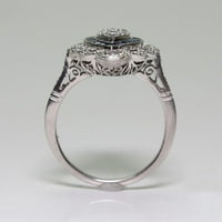 Cara Lady Wedding Band u titanijumskim prstenom za venčani prsten za angažman prsten plava 10