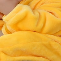 Novorođenčad Slatko razmak crtane životinje s kapuljačom s kapuljačom Fleece Tumces topla zimska rubs
