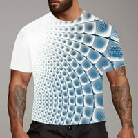 Muška majica Moda 3D Print Funny grafički uzorak Crewneck Majica kratkih rukava