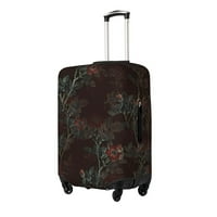 Turistički kofer prtljage pokrivač, vintage cvjetni uzorak Elastična pratnja kofer za pranje kofera,