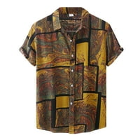 Muškarci Havaii košulja za ispis Isključeno Okretalište Okrug Geometrijska povremena muška jedina majica