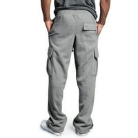 Muške pješačke sportske hlače lagani udobni funkcionalni džepovi na otvorenom radne hlače labave vučne struke jogger pantalone