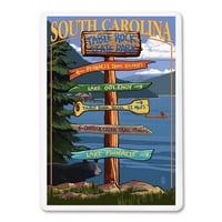 Stol Rock State Park, Južna Karolina, Sigurnosne destinacije, Press Lantern Press, Premium Igranje kartice,