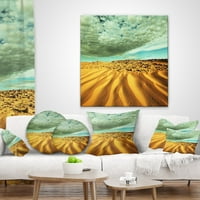 Art DesimanArt 'Dramatično nebo iznad peskovskog pustinje' pejzažnog zidnog jastuka u. In. Srednja