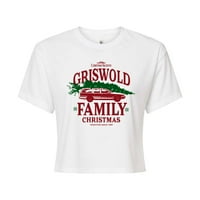 Nacionalni božićni odmor za Lampoon - Griswold porodica - Juniors obrezana majica pamučne mješavine