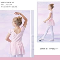 Taqqpue dječje djevojke dječje ples Leotard odjeća Ljeto Leteće rukave za obuku balet jednodijelna teretana