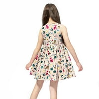 Little Girl Haljina Toddler bez rukava modna slika princeza modna odjeća ljeto cool