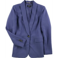 Ženska čvrstoća sa jednim gumbom Blazer jakna, plava, 0