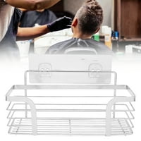 Higoodz držač za sušilo za kosu od nehrđajućeg čelika zidna u kupaonici Polica za skladištenje za punjenje za losion s šamponom