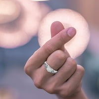 BIPLUT Compact prsten osjetljiv glatko dugotrajni legura dragi prsten za Valentinovo
