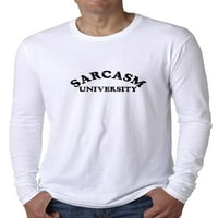 Sarkazam Univerzitet - Trendi elegantni grafički muški majica dugih rukava