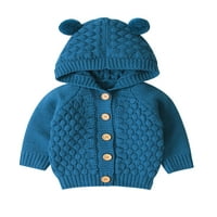 Pudcoco dečke dečje dečje bebe pletene džemper pulovere, ukupni topli kaput