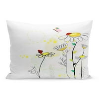 Žuti zeleni bug proljeće vrijeme tratinčica Cvijeće Bijela dama jastučna jastučna jastuk za jastuk