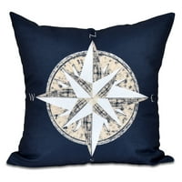 dizajnom nautičkim noćima Kompas Dekorativni jastuk