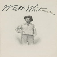 Walt Whitman, američki pjesnički poster Ispis naučnog izvora