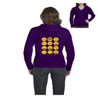 - Ženska dukserica pulover sa punim zip - Emoji grupa