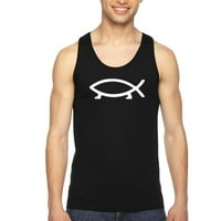 Xtrafly odjeća Muška antropologija pješačka riba Darwin nauka Ateist Tanktop