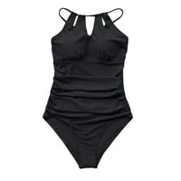 Jednodijelni kupaći kostimi za kupaći kostim za kupaći kostim za kupanje crni XL