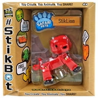 Stikbot safari kućni ljubimci Stiklion figura [crvena]