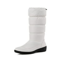 Ymiytanske zimske čizme za žene čizme s visokim snijegom Udobne cipele na vanjskim bijelim 8.5
