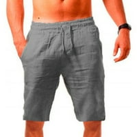 Mens Dužina koljena Solid Boja Jogger Shorts Muškarci Letnje Ležerne prilike na plaži Yoga kratke hlače
