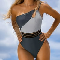 Ženska jedno-ramena udobnost bez boju jednodijelni bikini jednodijelni kupaći kostimi bez čelika