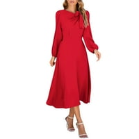 FVWitlyh haljina ženska haljina za odmor s ramenama Ljetna casual maxi cvjetna haljina
