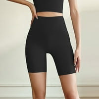 Teretane Hlače za žene Visoko uspostavi Soft Stretch Yoga Hlače Workout Yoga Shorts Black XL