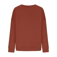 Dukseri za uklanjanje za žene dugih rukava lagana boja bluza u boji Trendi topli preveliki pulover casual