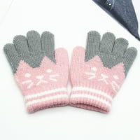 Grijane rukavice Rukavice Zimske rukavice Zimska dječja plus baršunasti zadebljanje slatka crtana mačka točkaste rukavice Fragarn