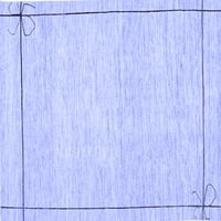 Ahgly Company u zatvorenom pravokutniku Čvrsti plavi modernim prostirkama, 8 '12 '