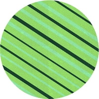 Ahgly Company u zatvorenom okruglom uzorak smaragdne zelene prostirke, 5 'kruga