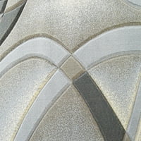 3D Effect ručno isklesano debeli moderni savremeni apstraktni dizajn prostirki Srebrno sivo 9'2''x12'5