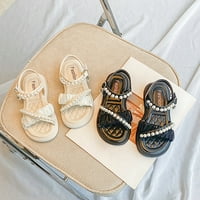 B91XZ Djevojka sandala Djevojke Sandale Open Otvoreno dizajn mrežaste sandale Bowknots Ravne sandale