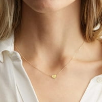 Eastshop modni ženski slovo Privjesak za srce Privjesak od titanijumski čelični lanac ogrlica nakit poklon