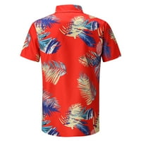 Muška ulična casual majica modna muška proljetna ljetna casual plaža tiskana kratkih rukava za bluze