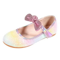 Dječja obuća Modne cipele s ravnim princezom Bowknot Biser Children Mekani potplat Male kožne cipele