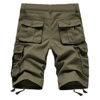 Binmer muški kratke hlače Plus veličina Teretne kratke hlače Multi-džepovi opuštene ljetne hlače za