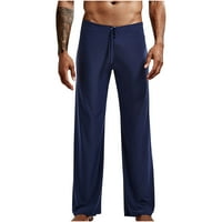 Muška pamučna posteljina labava casual joga hlače casual labave dukseve lagane vrećaste hipi hlače