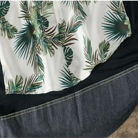 Muške havajske cvjetne majice pamučno gumb dolje tropske ljetovanje na plaži s džepom plaže ulični haljini