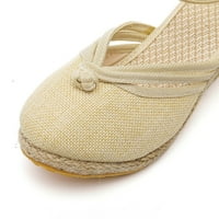 Sandaicd Wedge Sandale za žene Clear Sandale Ženske cipele posteljine sandale Platform Wedge Sandale
