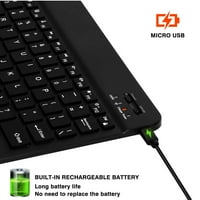 U lagana ergonomska tastatura sa pozadinskim RGB svjetlom, višestruki tanak punjiva tipkovnica Bluetooth
