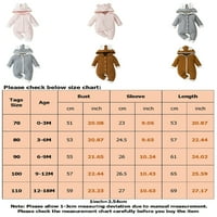 Niuer Newborn Cuted Courd Courd Courd Shoupsit Baby Casual Winter Outfits Puni zip Travel Dugi rukav