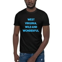 Plava Zapadna Virdžinija, divlja i prekrasna pamučna majica kratkih rukava po nedefiniranim poklonima