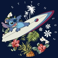 Dječačka lilo & Stitch Firework raketna vožnja za ubod grafičkim tee mornaričkim plavim heather malim