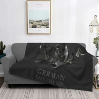 Njemački ovčar pokrivač pokrivača gsd ljubitelj životinje Flannel bacaje posteljinu kauč personalizirani meki topli prekrivači
